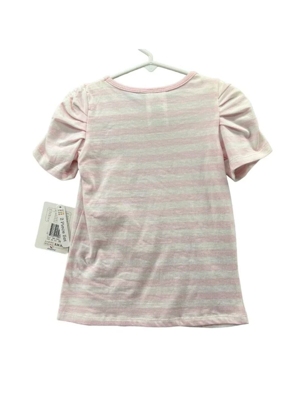 Absorba Toddler Girls 3T Legging Top Outfit Pink Stars Faux Denim
